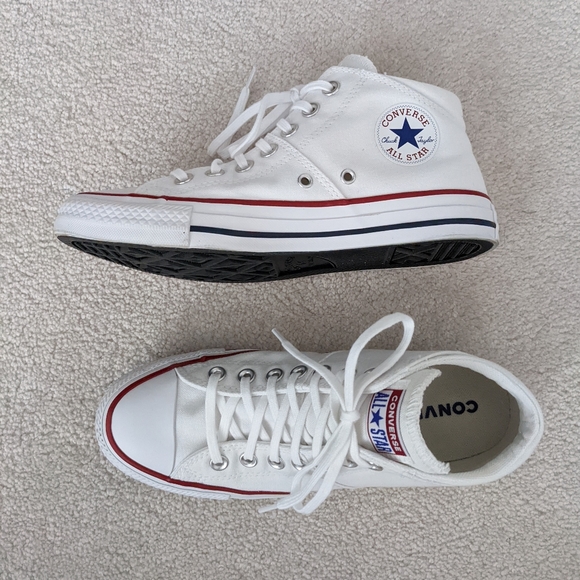 white midrise converse